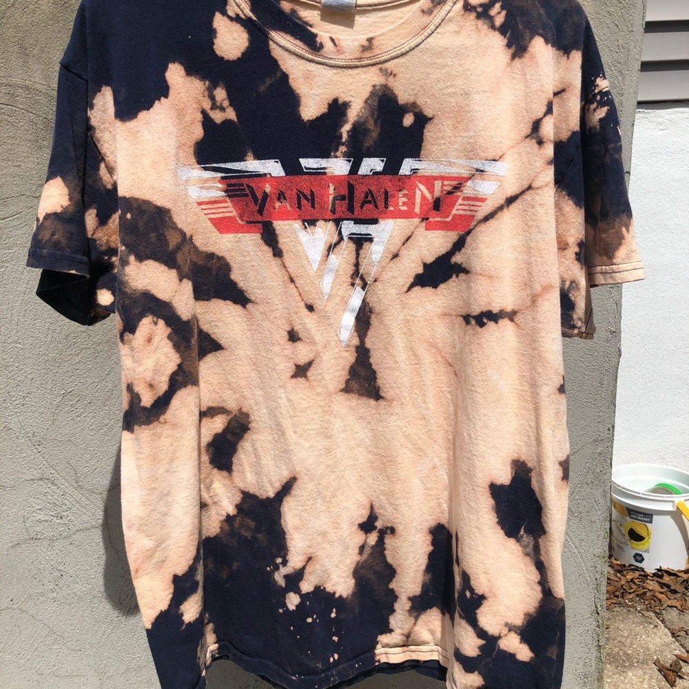 Bleach Dyed Van Halen Tour Tee